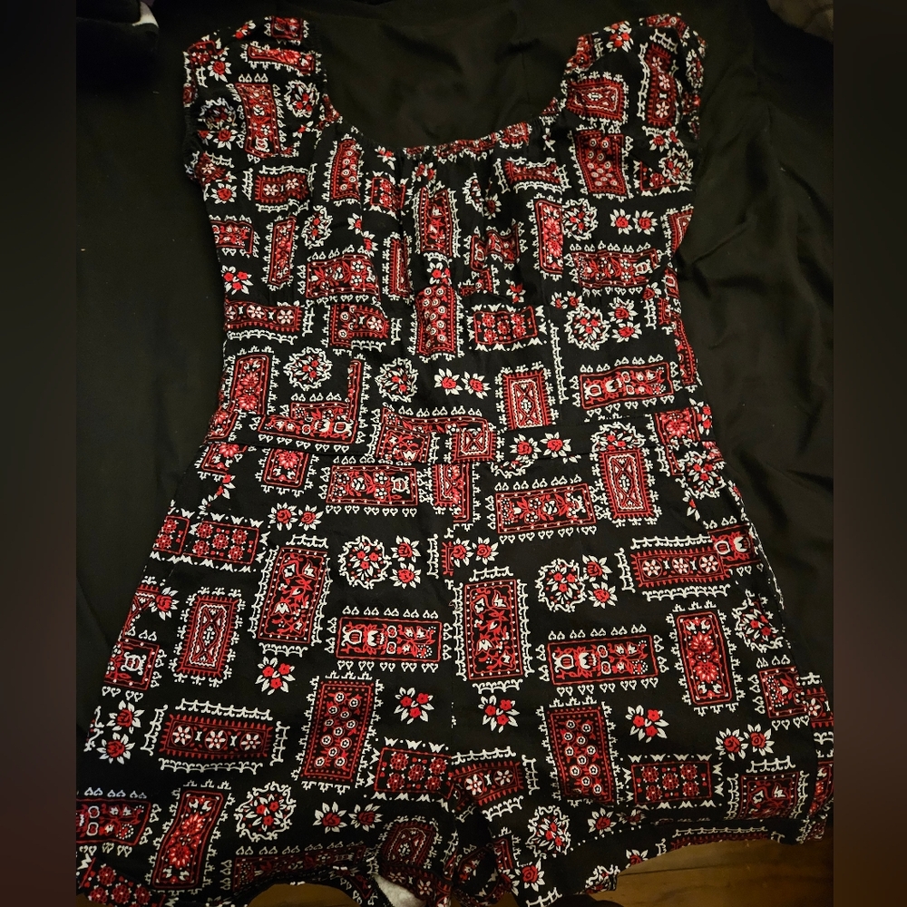 Pinup Girl Clothing Couture Bandana Romper